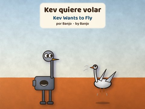 Portada de Kev quiere volar / Kev Wants to Fly cover